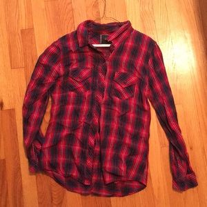 Plaid “Rails” long sleeved button up shirt